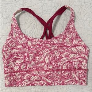 Lululemon Floral Pink Sports Bra